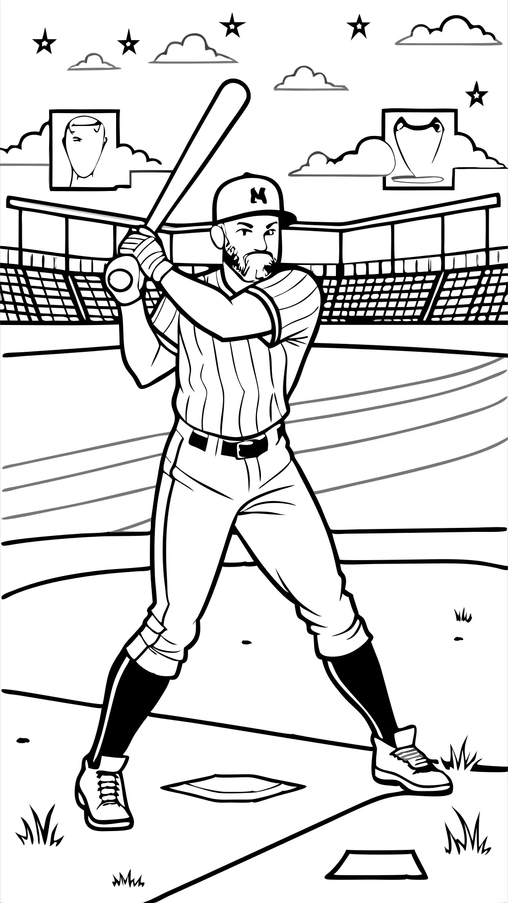 Páginas para colorear de Bryce Harper